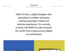 Tablet Screenshot of karlgiles.com